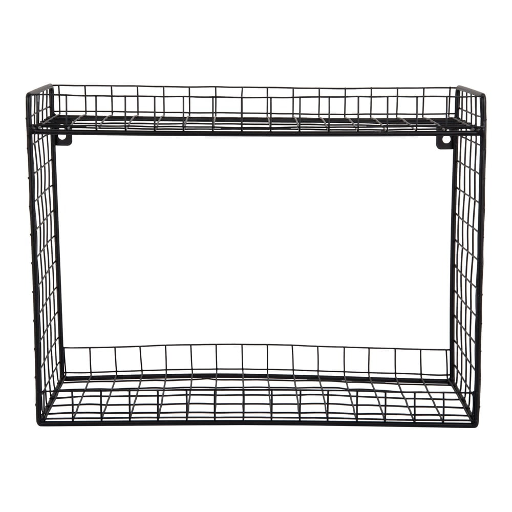 Fekete többszintes acél fali polc 40 cm Reja – PT LIVING