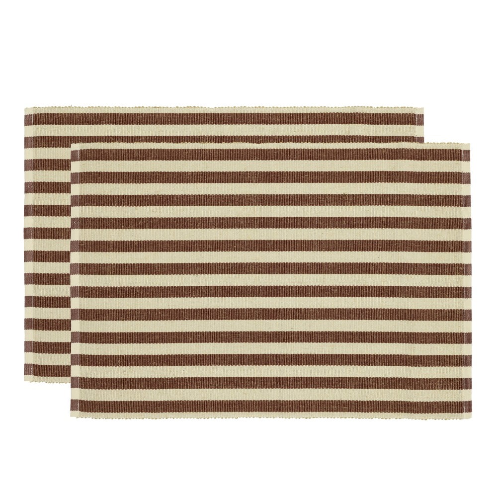 Jutakeverék tányéralátét szett 2 db-os 33x48 cm Statement Stripe – Södahl