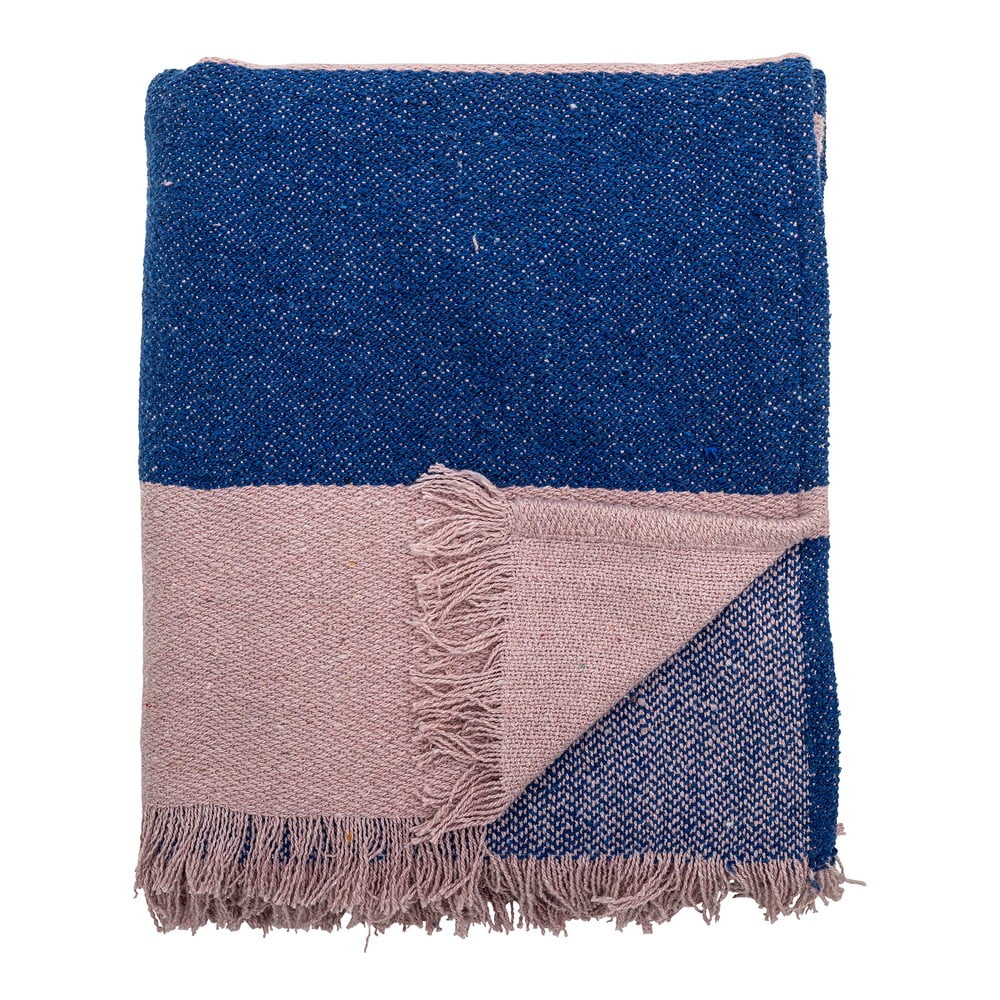 Kék-rózsaszín takaró 130x160 cm Cadeo – Bloomingville