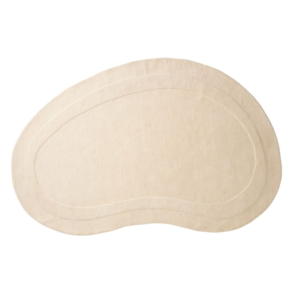 Krémszínű gyapjú szőnyeg 150x230 cm Cloria – Micadoni