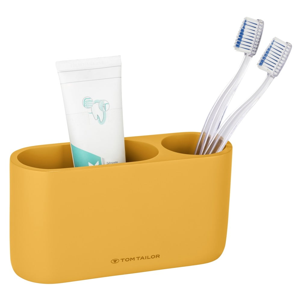 Mustársárga poligyanta fogkefetartó pohár Tom Tailor T-Color Bath – Wenko