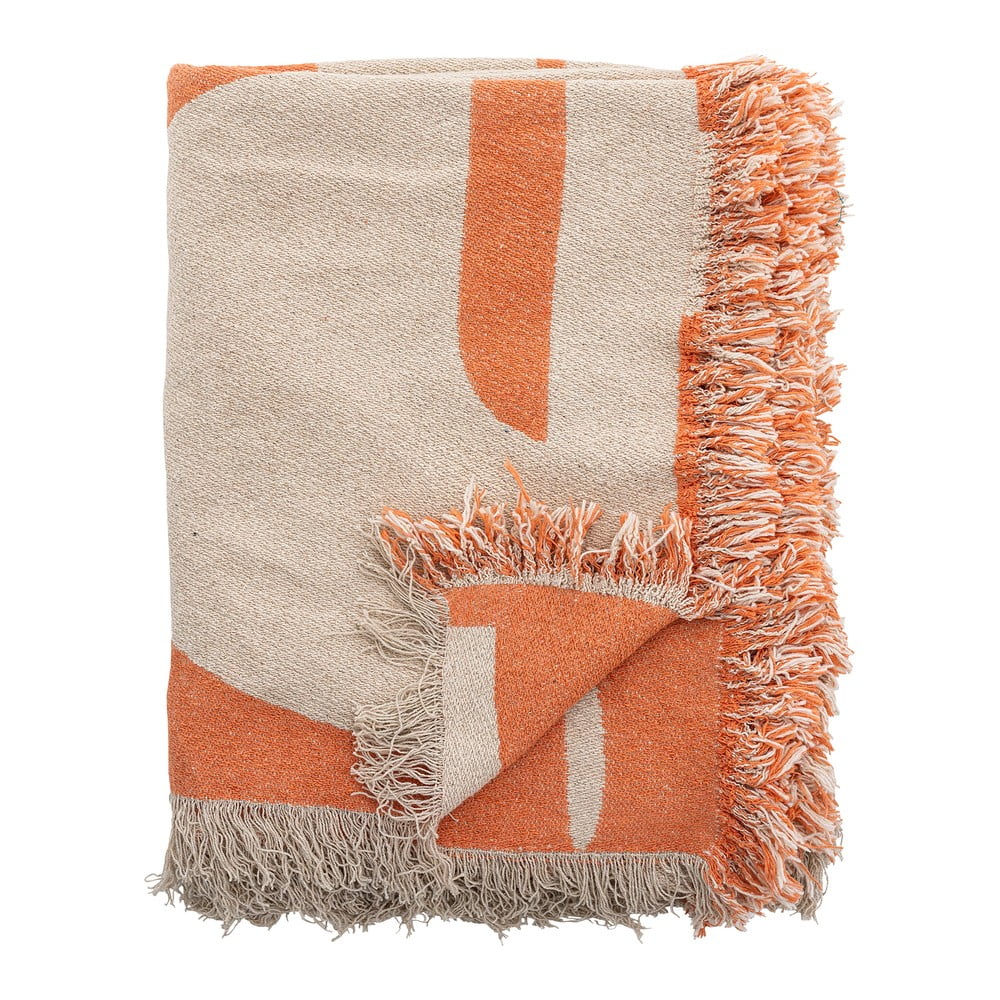 Narancssárga takaró 130x160 cm Caya – Bloomingville