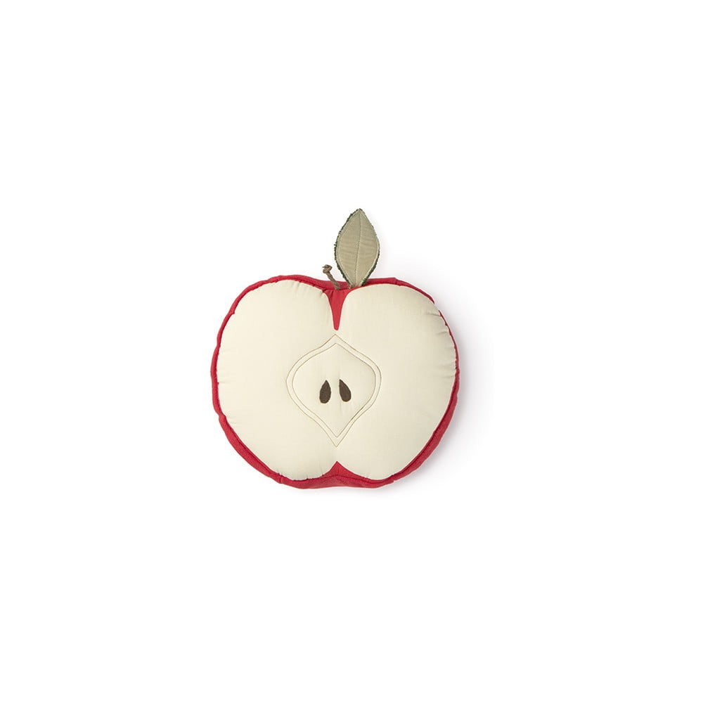 Pamut gyerek párna ø 30 cm Apple – Lorena Canals