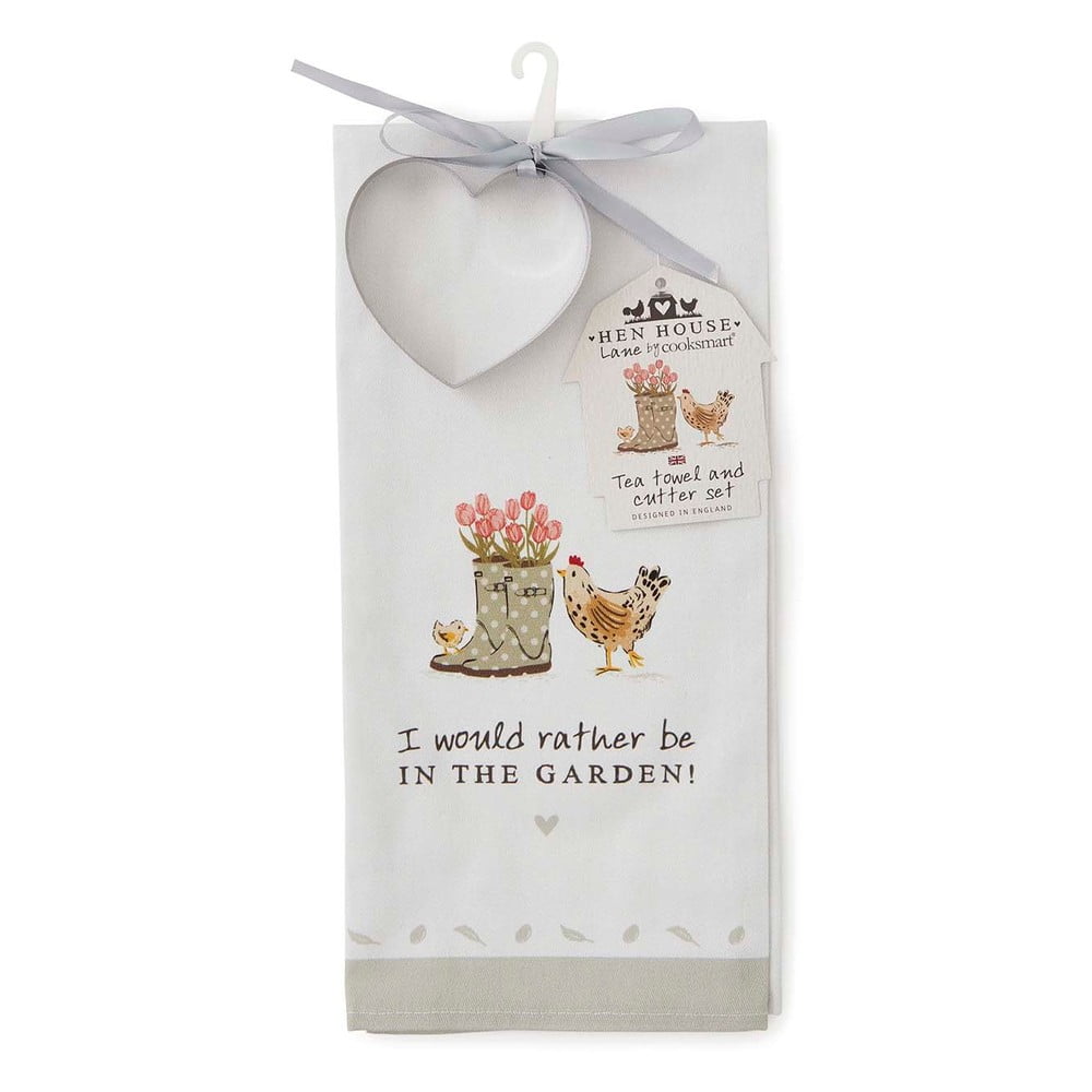 Pamut konyharuha és sütikiszúró szett 2 db-os 45x65 cm Hen House – Cooksmart ®