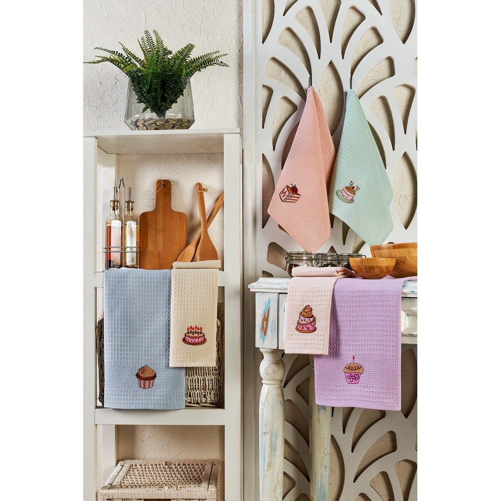 Pamut konyharuha szett 6 db-os 40x60 cm Cake – Foutastic