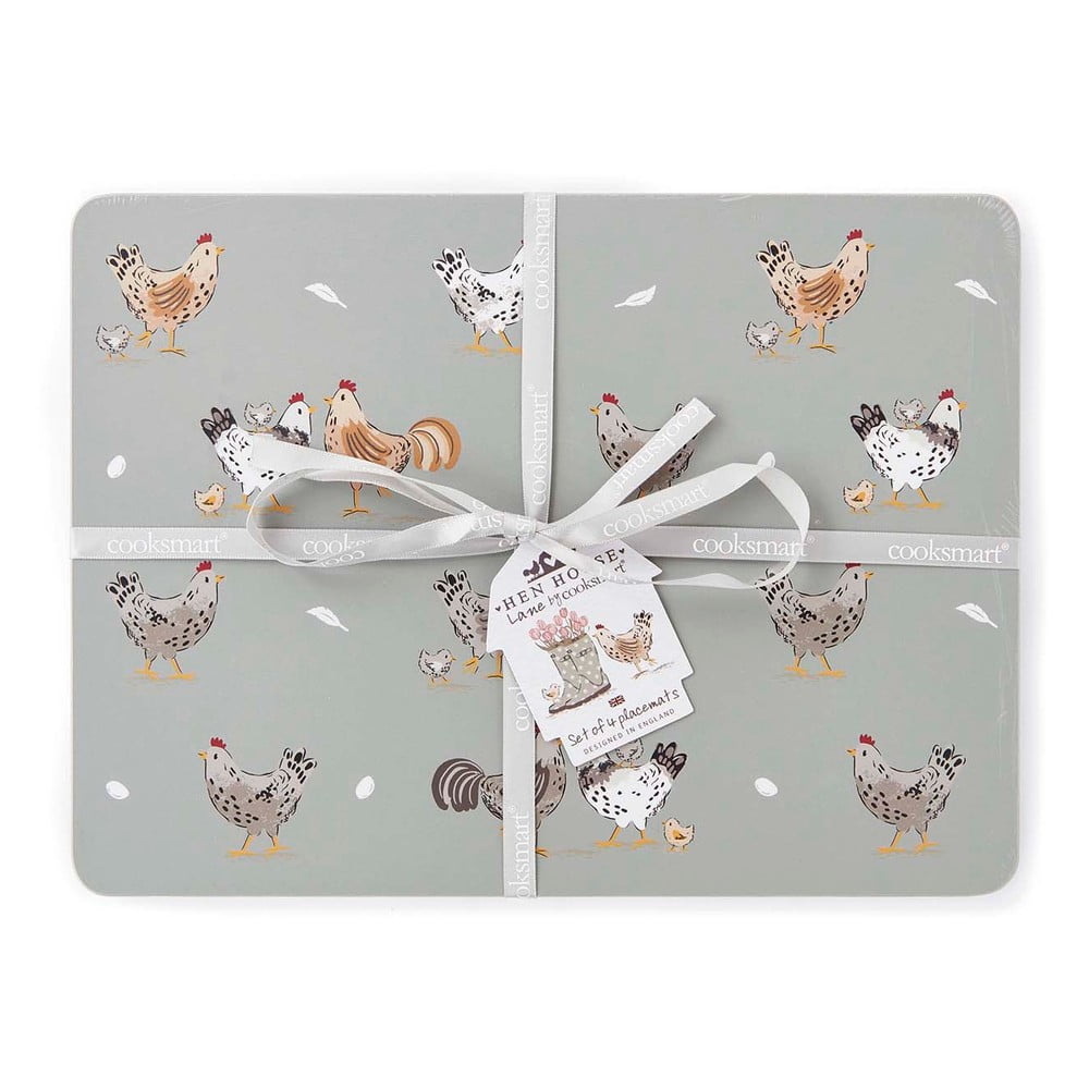 Parafa tányéralátét szett 4 db-os 27x35 cm Hen House – Cooksmart ®