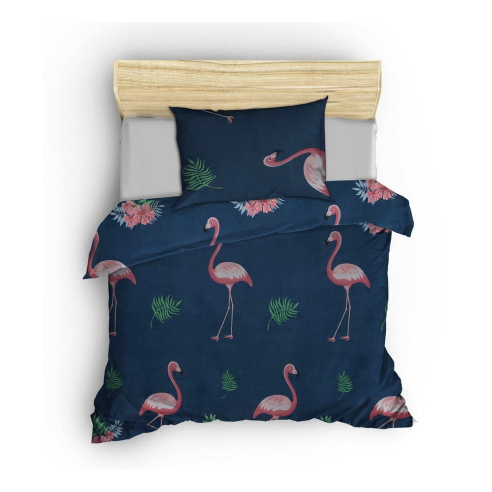 Sötétkék-rózsaszín egyszemélyes gyerek ágyneműhuzat 140x200 cm Big Filamin – Mijolnir