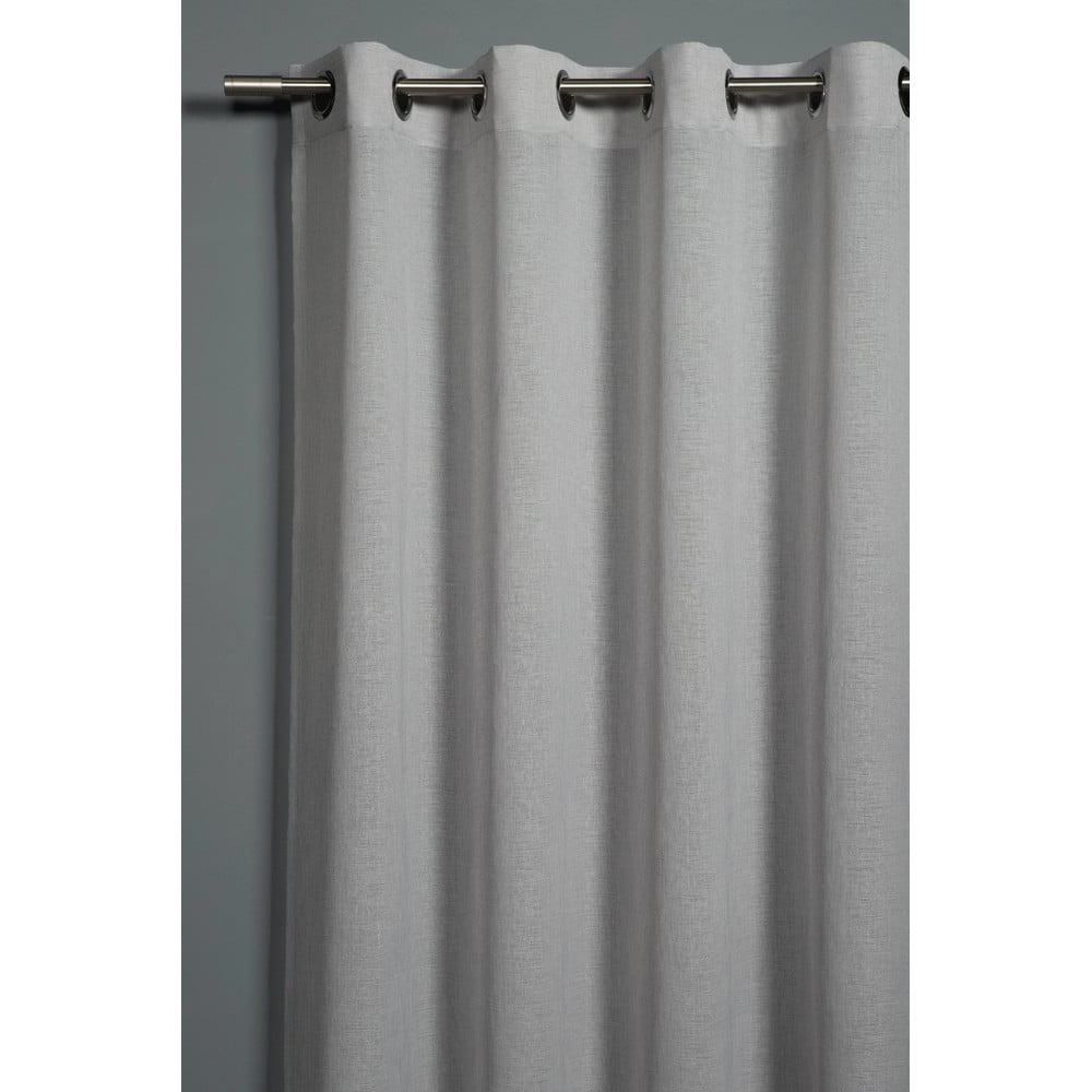 Szürke függöny 140x245 cm Len Uni – Sehlbach