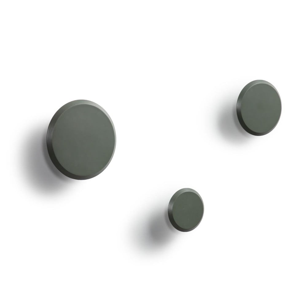 Szürkészöld fali fa akasztó szett 3 db-os Nadua – Kave Home