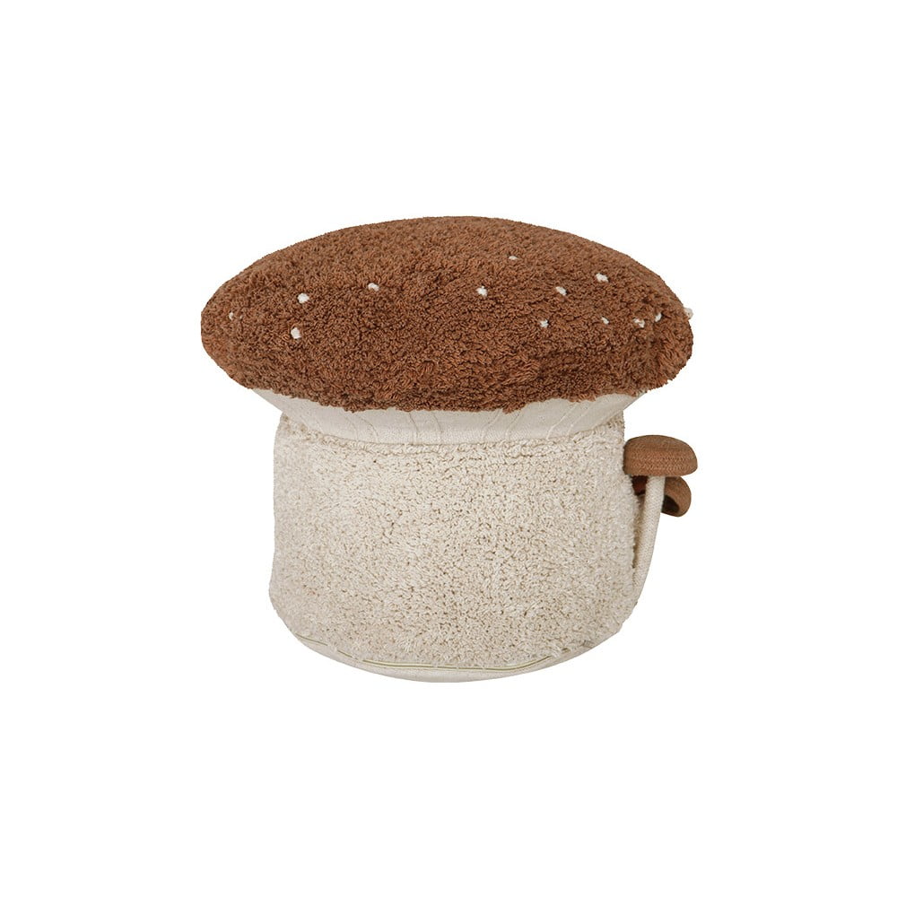 Téglavörös-krémszínű gyerek puff Boletus – Lorena Canals