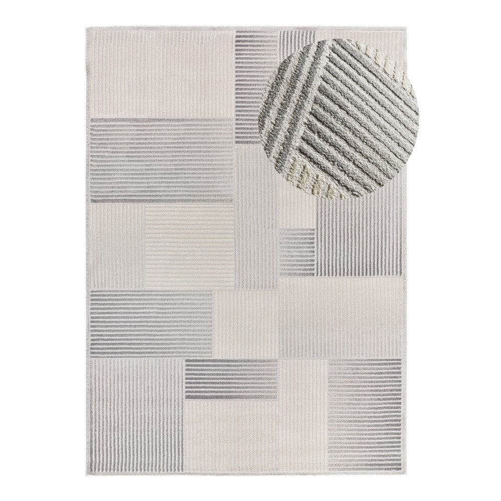 Világosszürke-elefántcsont színű szőnyeg 160x230 cm Baresa – Universal