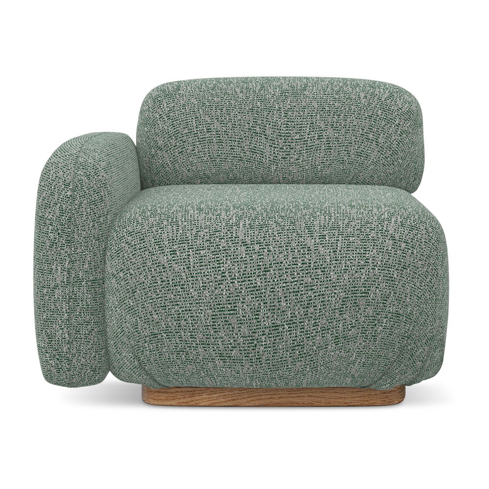 Világoszöld kanapé modul (bal oldali) Ailani – Makamii