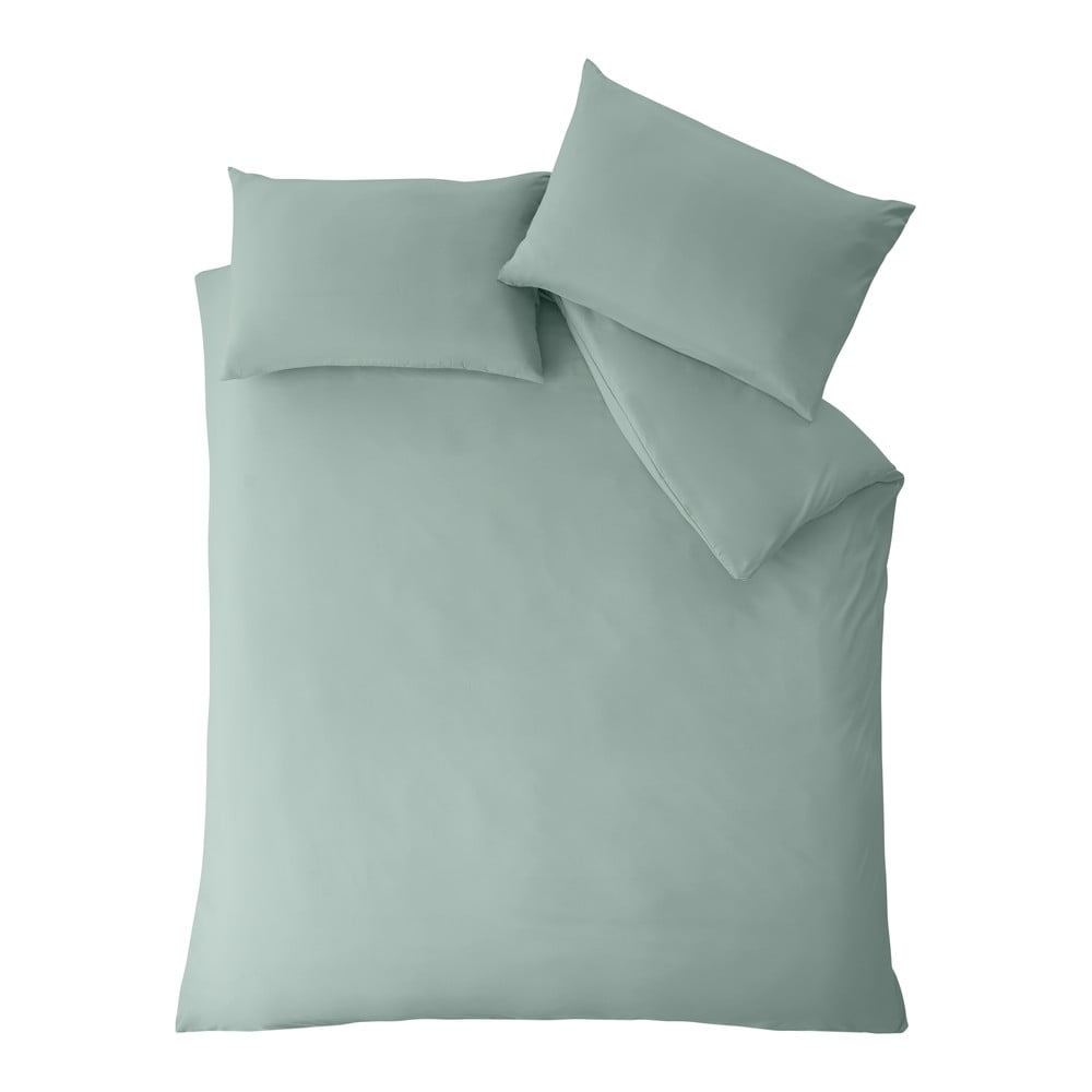 Zöld egyszemélyes mikroszálas ágyneműhuzat 135x200 cm So Soft Easy Iron – Catherine Lansfield