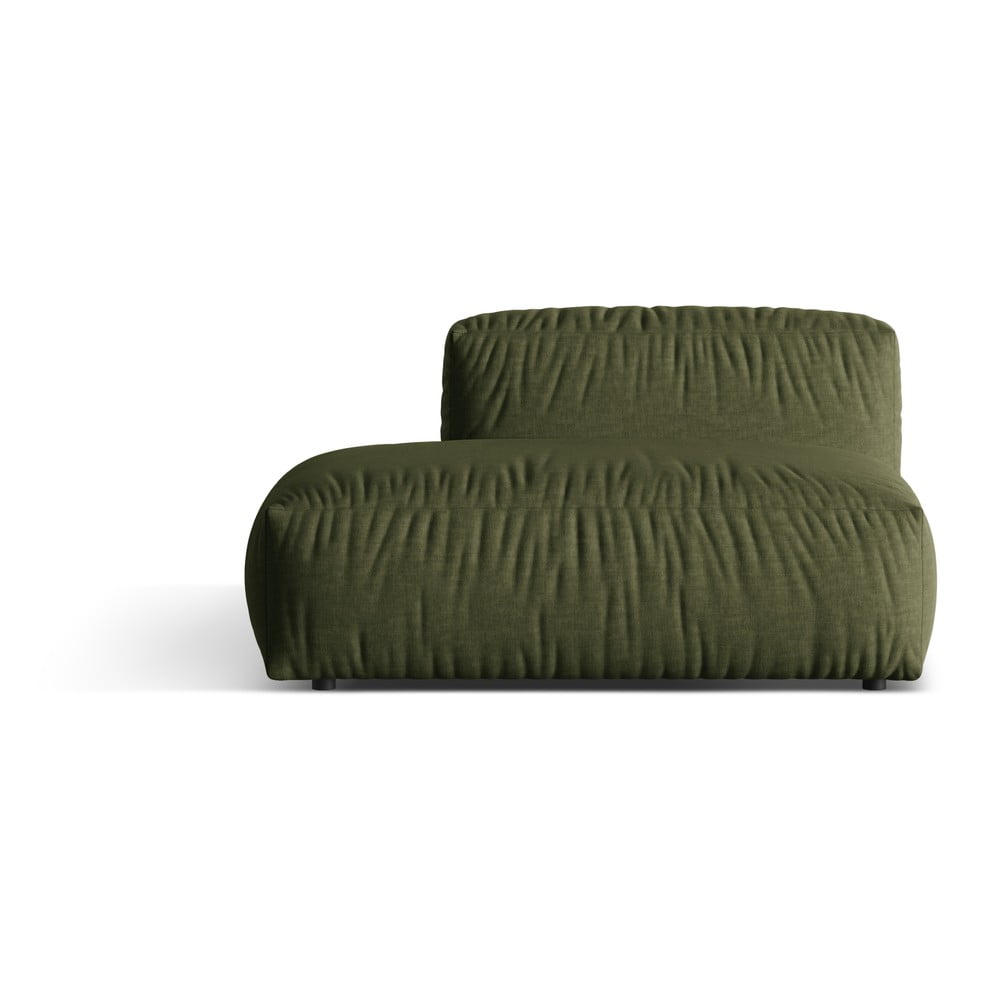 Zöld kanapé modul (bal oldali) Martina – Micadoni Home