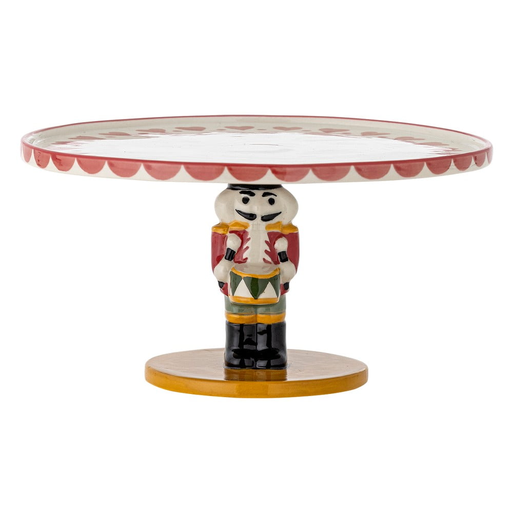 Agyagkerámia emeletes kínálótálca karácsonyi mintával Jolly – Bloomingville