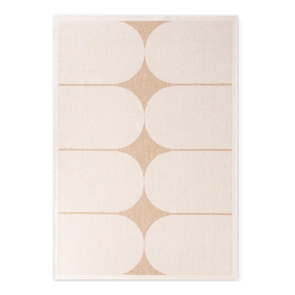 Bézs-elefántcsont színű kültéri-beltéri szőnyeg 200x290 cm Duet Bowen – NORTHRUGS