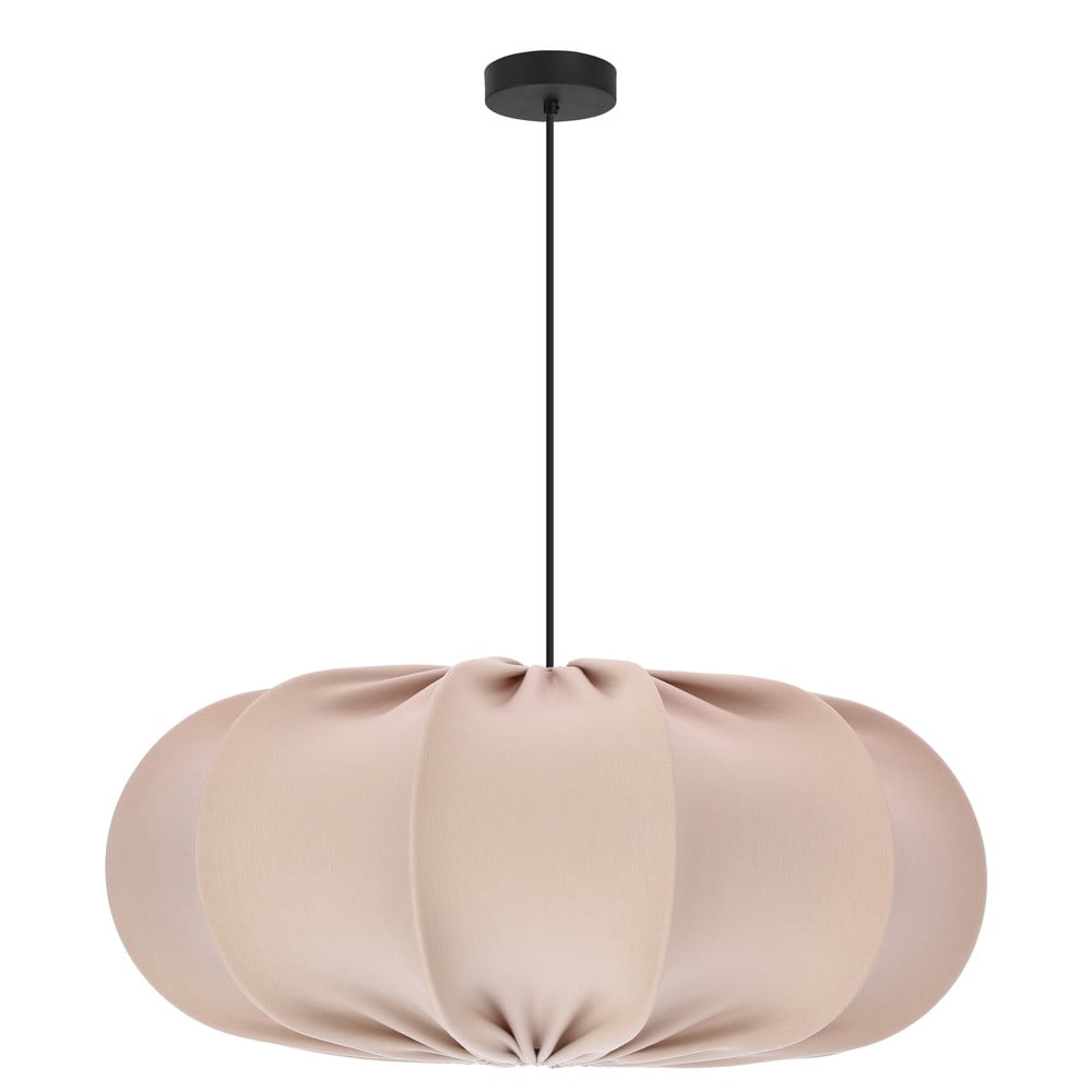 Bézs függőlámpa textil búrával ø 52 cm Cafee – Candellux Lighting