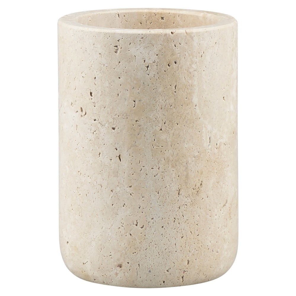Bézs kő fogkefetartó pohár Travertine – Mette Ditmer Denmark