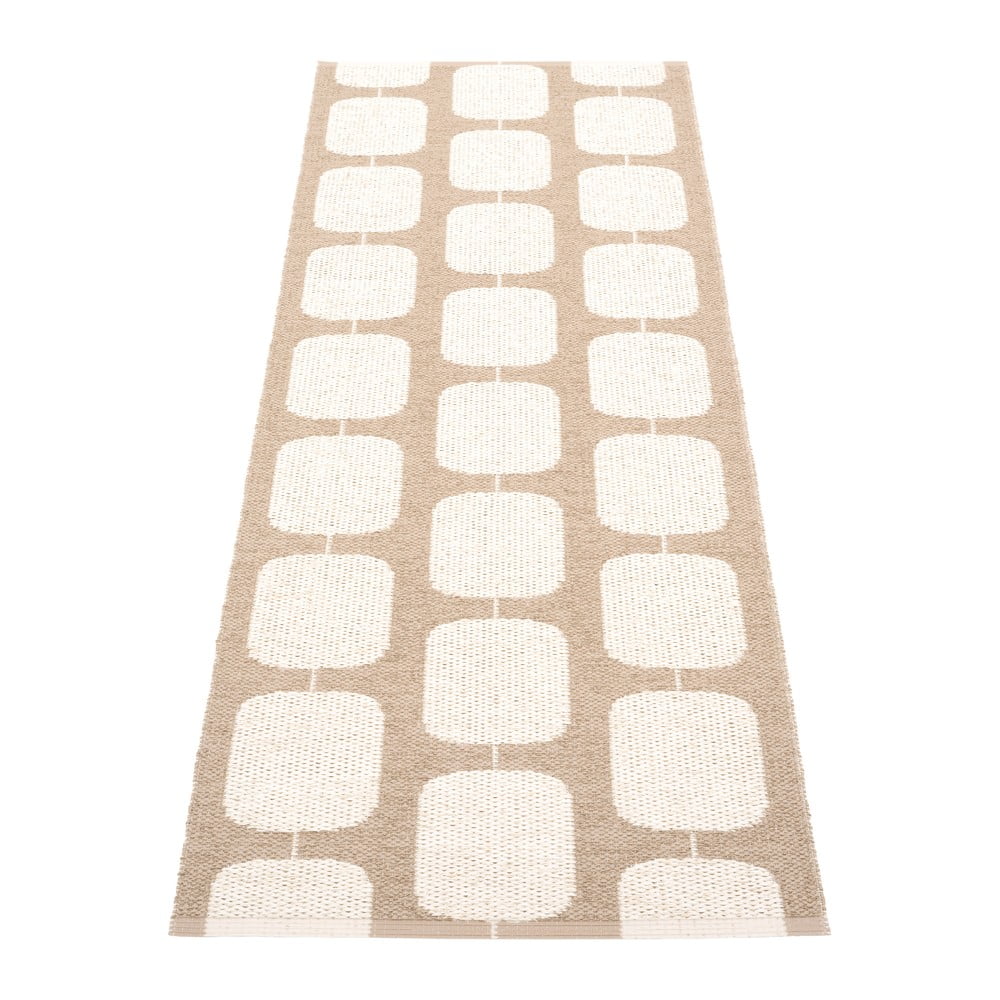 Bézs-krémszínű kültéri-beltéri futószőnyeg 70x200 cm Sten Light Nougat – Pappelina