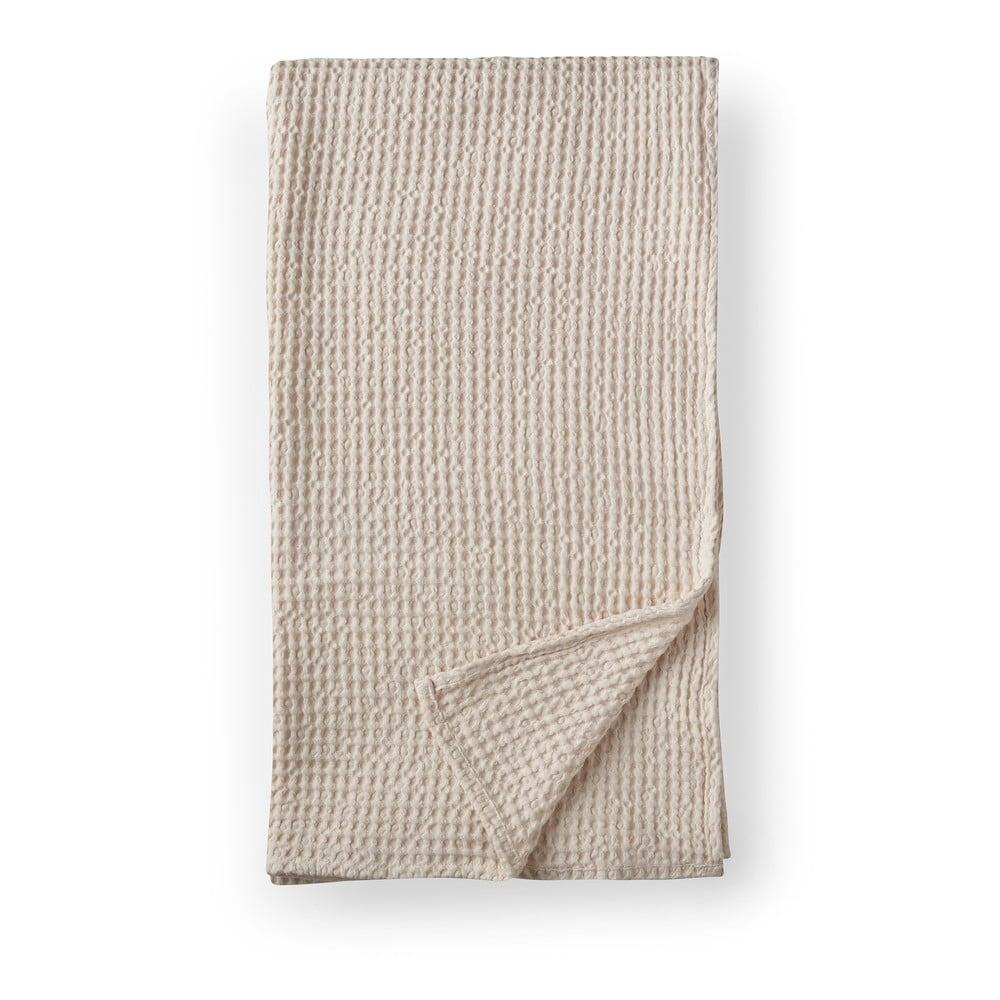 Bézs pamut takaró 150x200 cm Jaipur Chunky Waffle – Pineapple Elephant