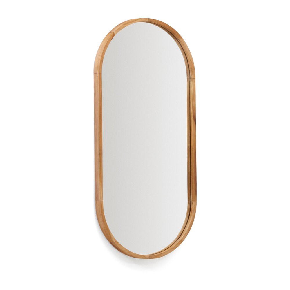 Fali tükör tömörfa kerettel 45x95 cm Magda – Kave Home