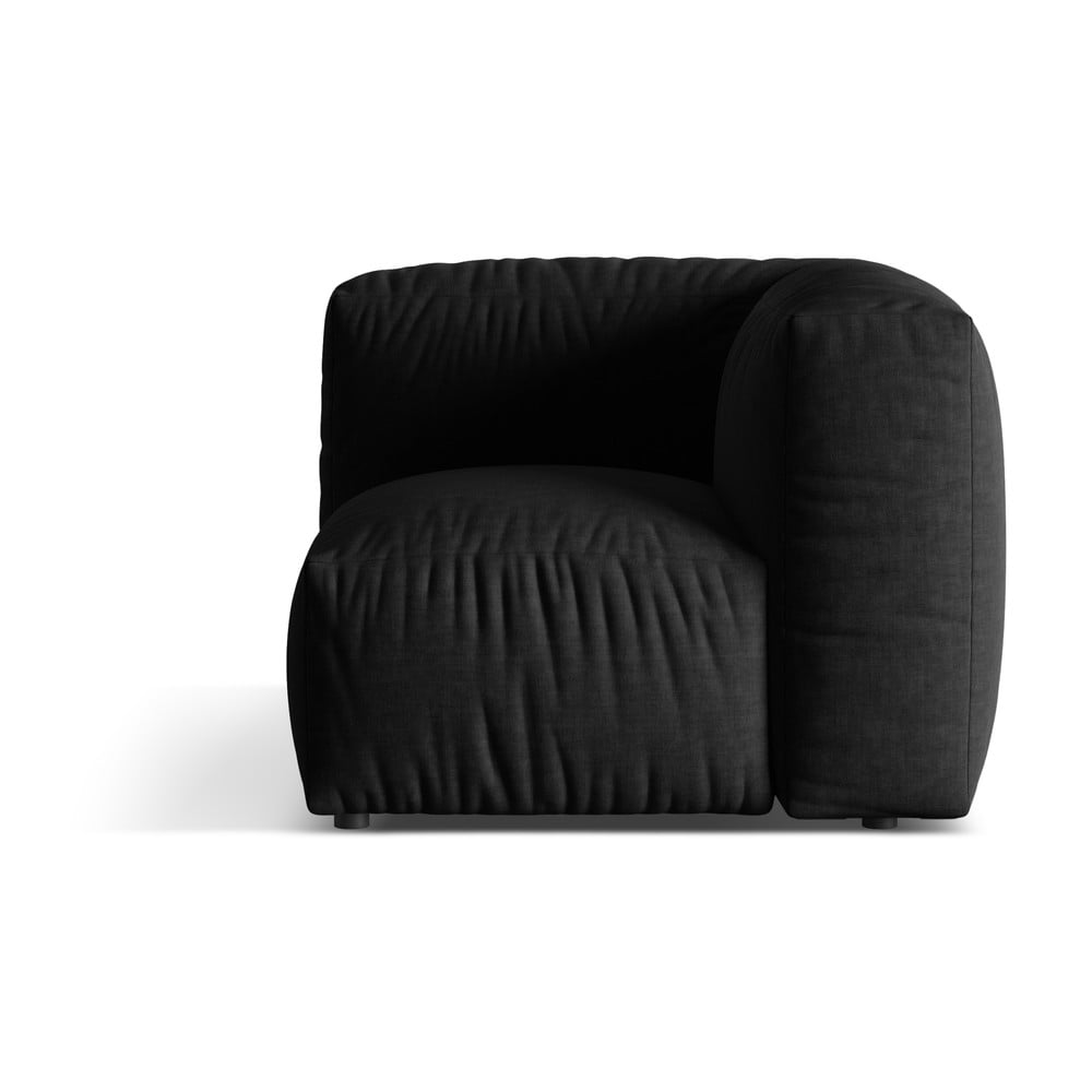 Fekete kanapé modul (variálható) Martina – Micadoni Home