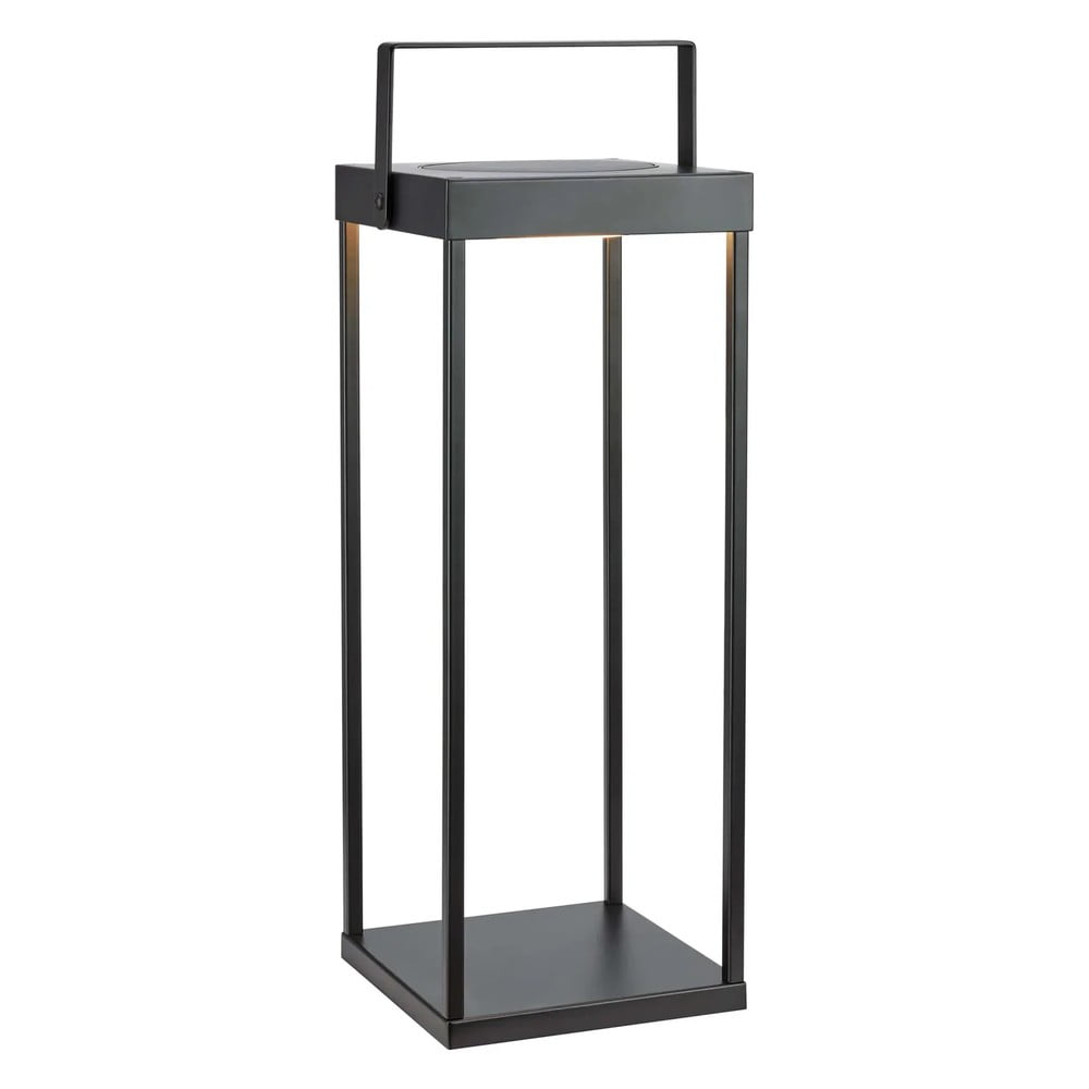 Fekete napelemes-USB kültéri LED lámpás (magasság 53 cm) Pure – Markslöjd