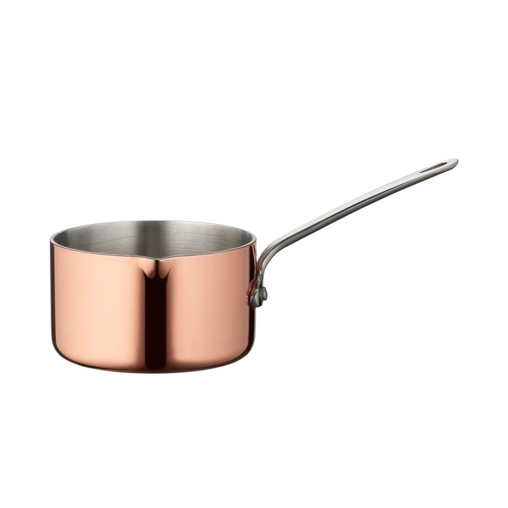 Indukciós tűzhelyhez alkalmas rozsdamentes acél-réz edény 400 ml – Blomsterbergs