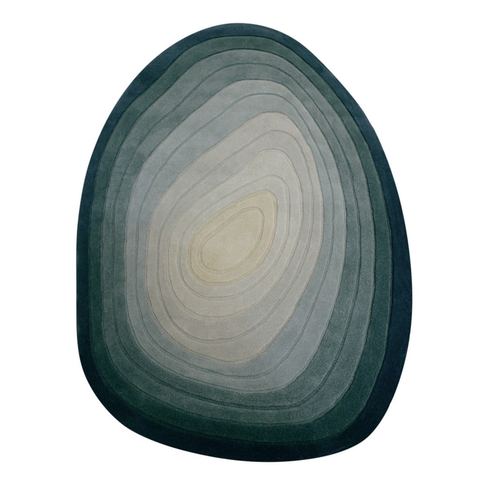 Kék gyapjú szőnyeg 160x230 cm Puddle Ombre Wool – Flair Rugs