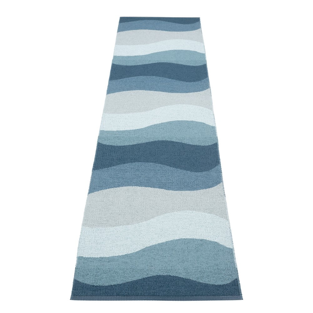 Kék kültéri-beltéri futószőnyeg 70x300 cm Urvi Water – Pappelina