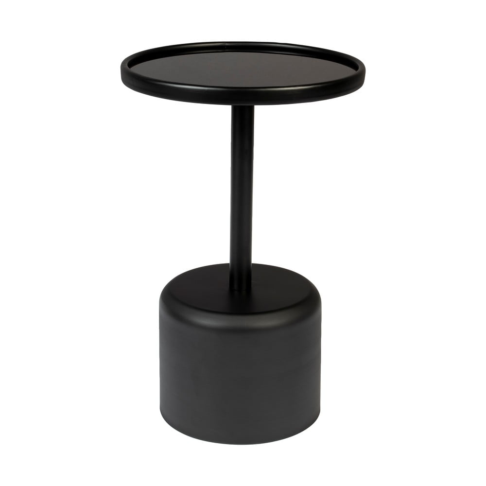 Kerek tárolóasztal üveg asztallappal ø 40 cm Milo – White Label