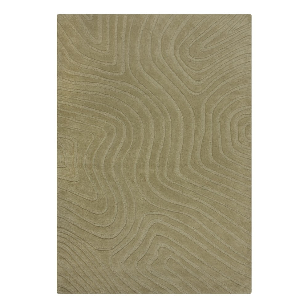 Khaki kézi szövésű gyapjú szőnyeg 120x170 cm Mesmerise Sage – Flair Rugs