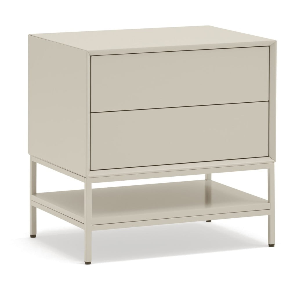 Krémszínű éjjeliszekrény Platt – Teulat
