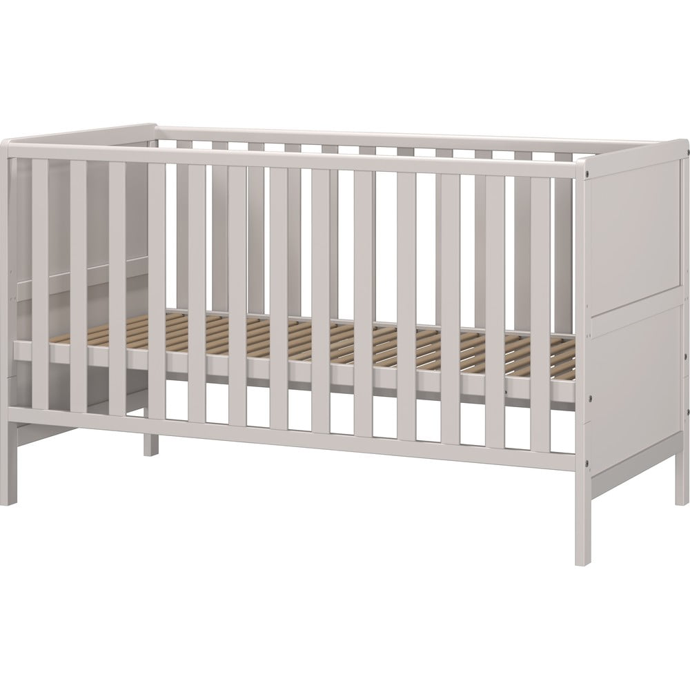 Krémszínű tömörfa babaágy 70x140 cm Alkmaar – Germania