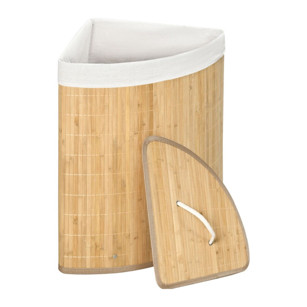 Natúr színű bambusz szennyeskosár 40 l Bamboo – Compactor