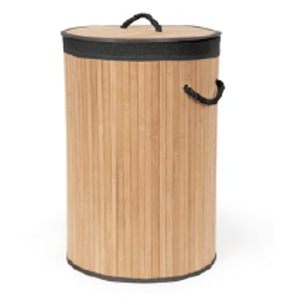 Natúr színű bambusz szennyeskosár 70 l Bamboo – Compactor
