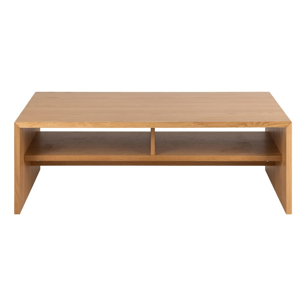 Natúr színű dohányzóasztal tölgyfa dekorral 60x120 cm Arlon – Actona