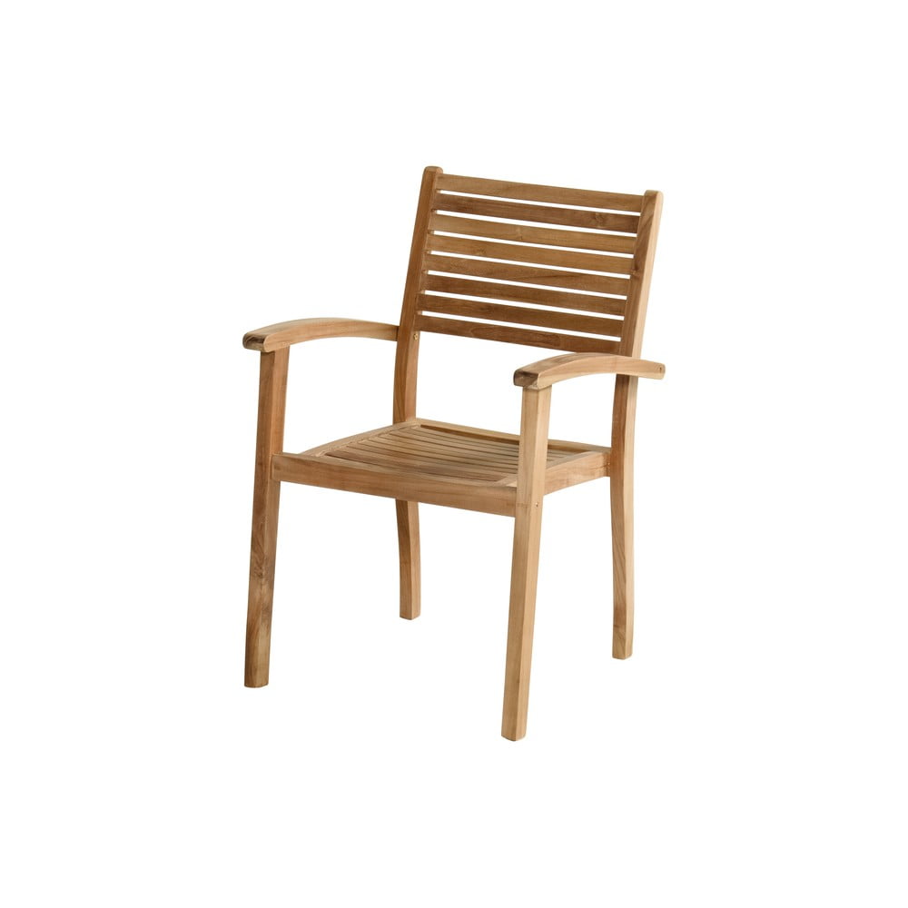 Natúr színű tömörfa kerti szék Sunderland – Hartman