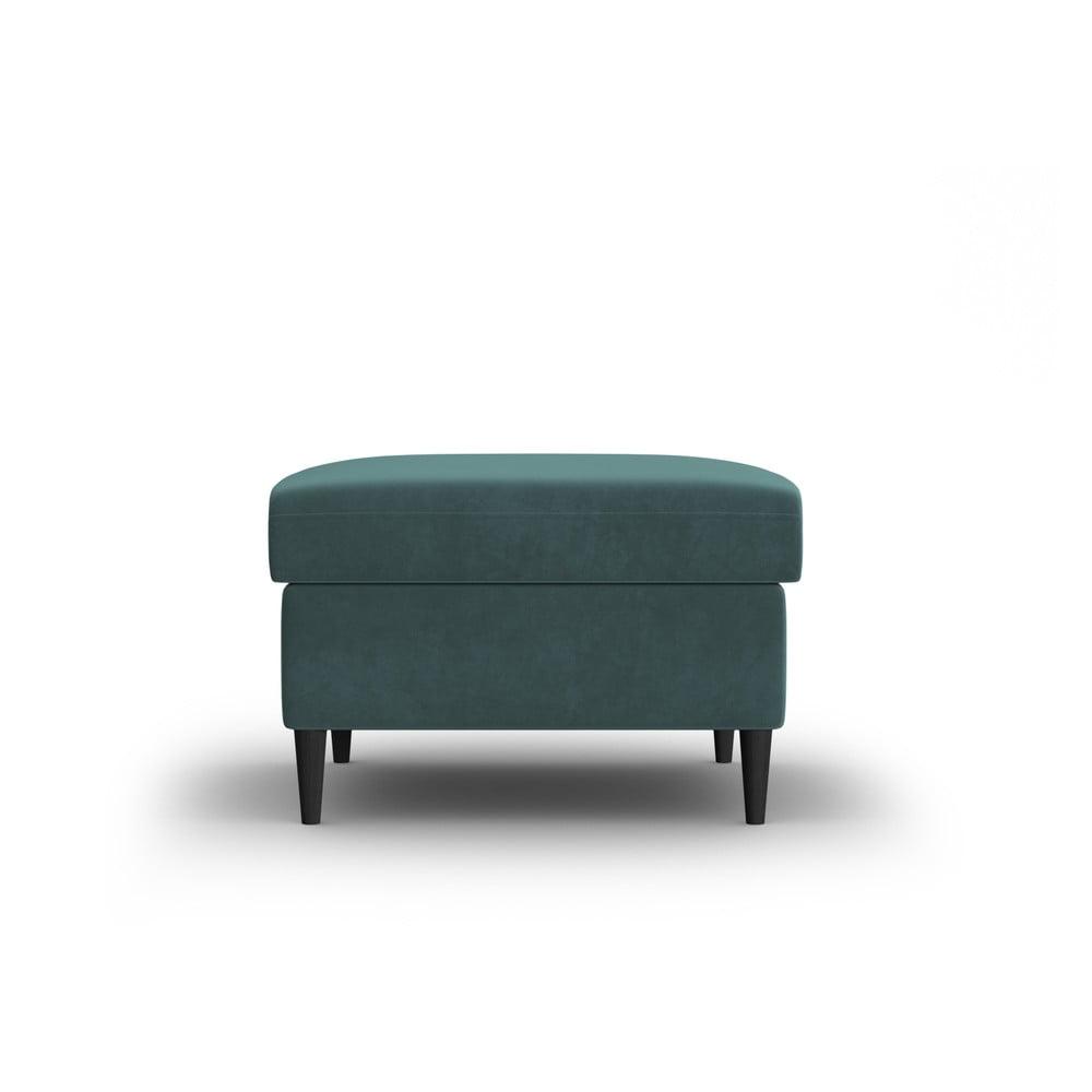 Petróleum színű bársony lábtartó Kyoto – Cosmopolitan Design