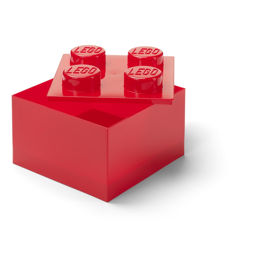 Piros műanyag gyerek tárolódoboz 25x25x18 cm – LEGO®