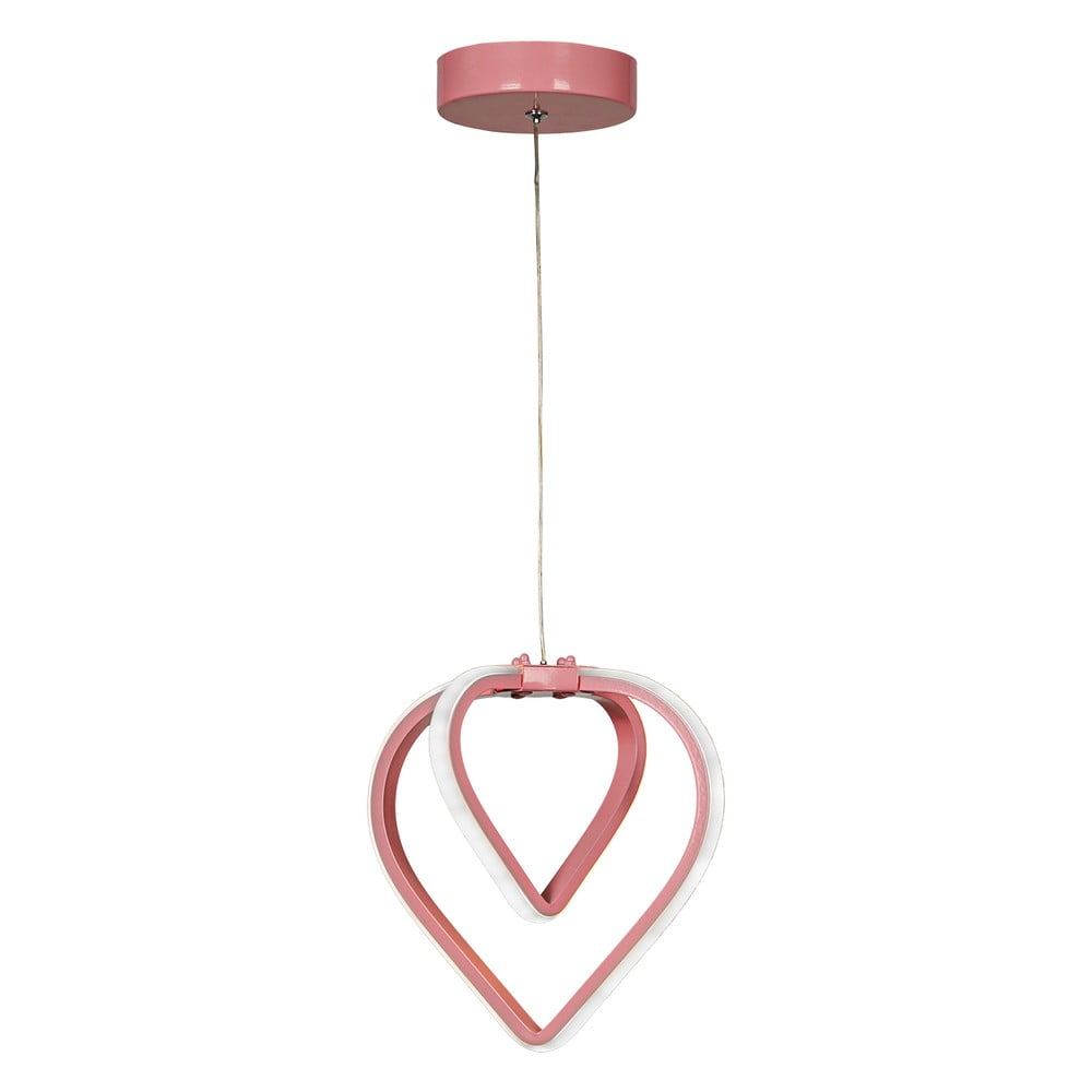 Rózsaszín fém LED függőlámpa ø 22 cm Sevinc – Squid Lighting