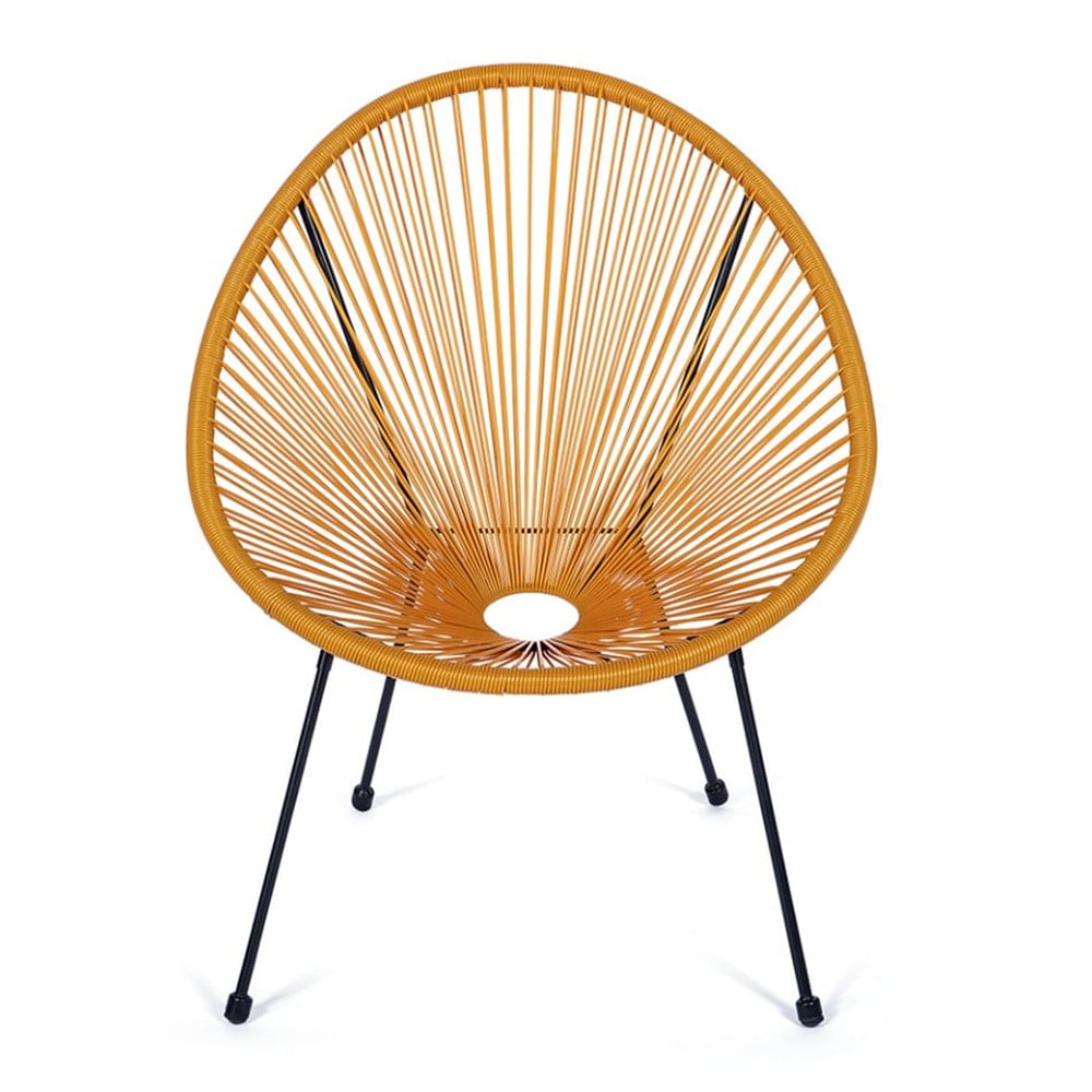 Sárga fém-műanyag kerti fotel Avocado – Bonami Selection