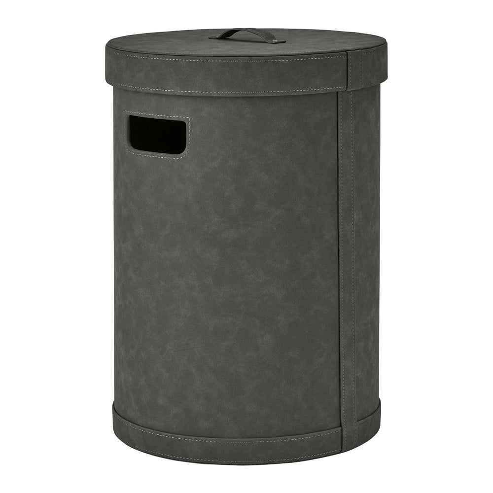 Sötétszürke műbőr szennyeskosár Sahla M – Blomus