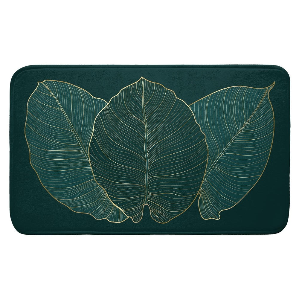 Sötétzöld fürdőszobai kilépő 45x75 cm Jade – douceur d'intérieur