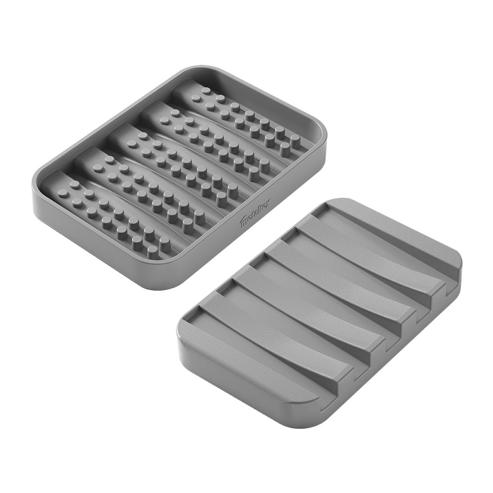 Szürke műanyag szappantartó Gravity – Metaltex