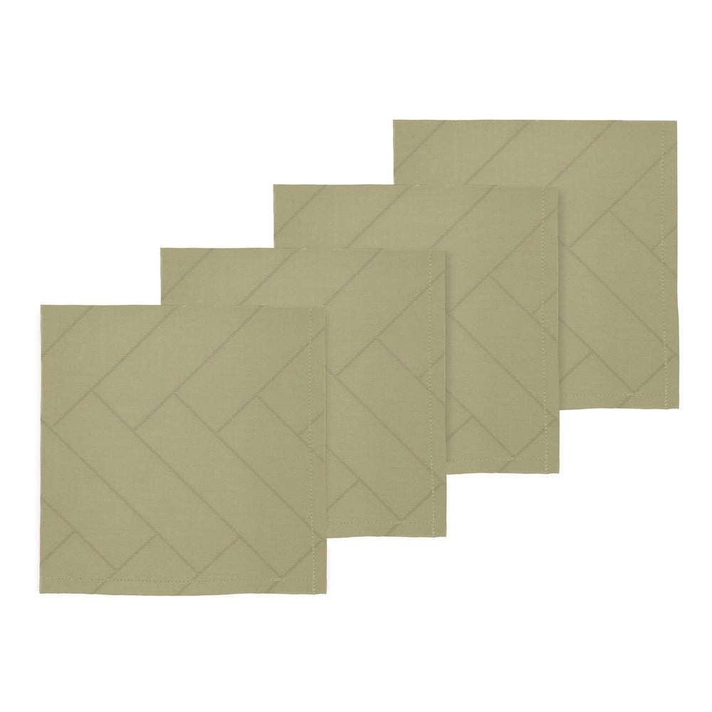 Textil szalvéta szett 4 db-os 45x45 cm Tiles – Södahl