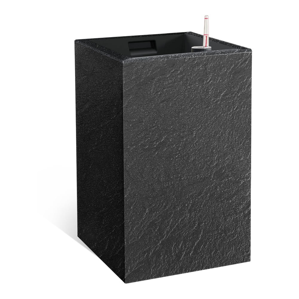 Újrahasznosított műanyag önöntözős virágcserép Cubico Stone – Flower Lover