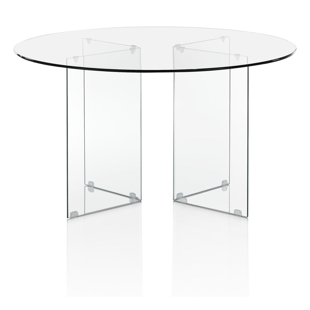 Üveg kerek étkezőasztal ø 50 cm Kaya – Tomasucci