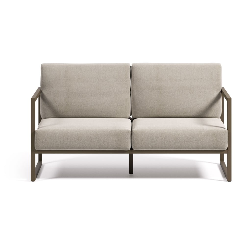 Világosszürke alumínium kerti kanapé Comova – Kave Home