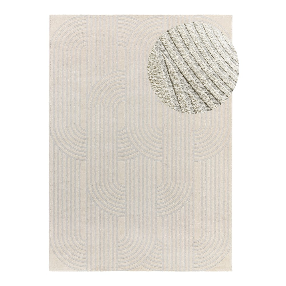 Világosszürke-elefántcsont színű szőnyeg 160x230 cm Baresa – Universal